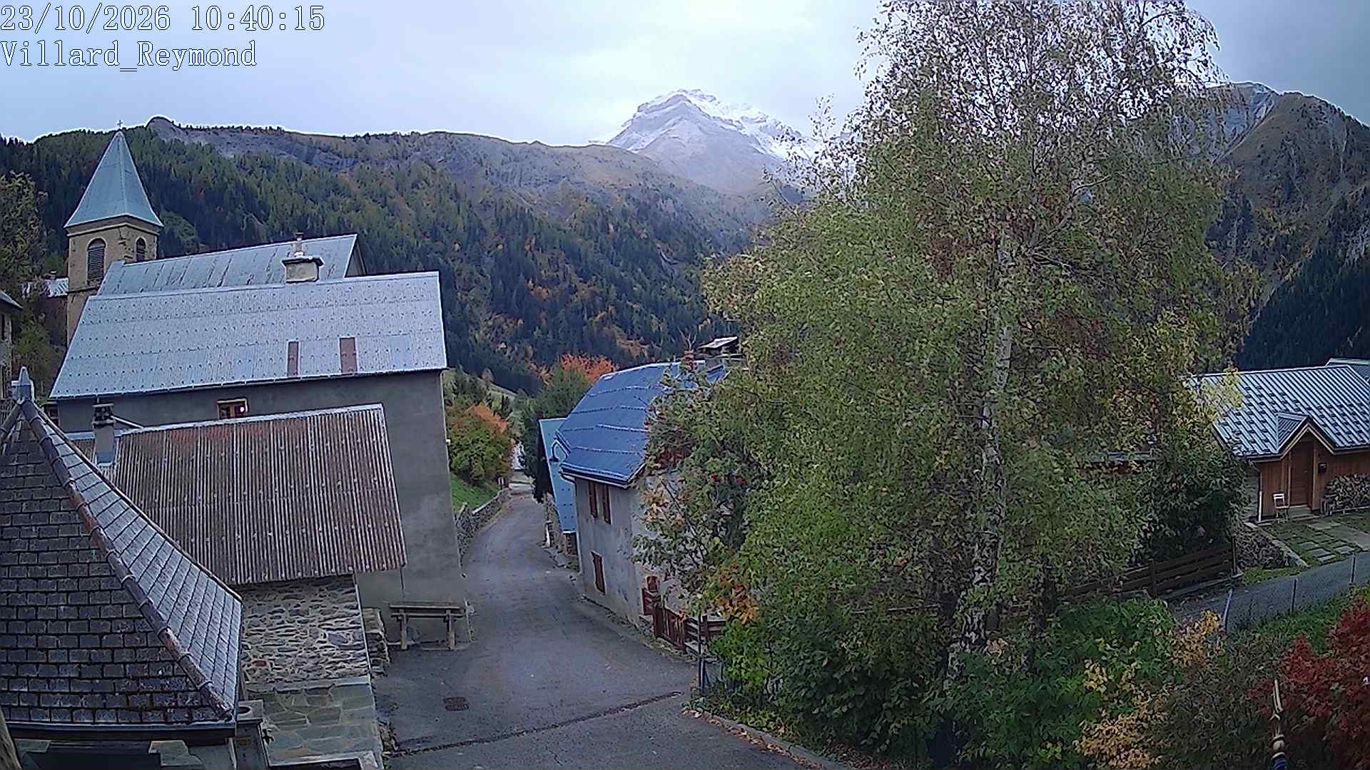 Vue en direct de la webcam de Villard-Reymond, route du col du Solude