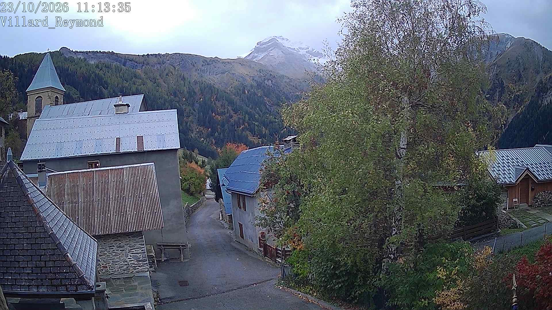Vue en direct de la webcam de Villard-Reymond, route du col du Solude