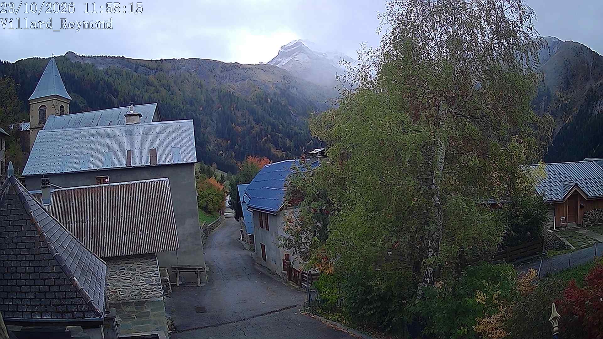 Vue en direct de la webcam de Villard-Reymond, route du col du Solude