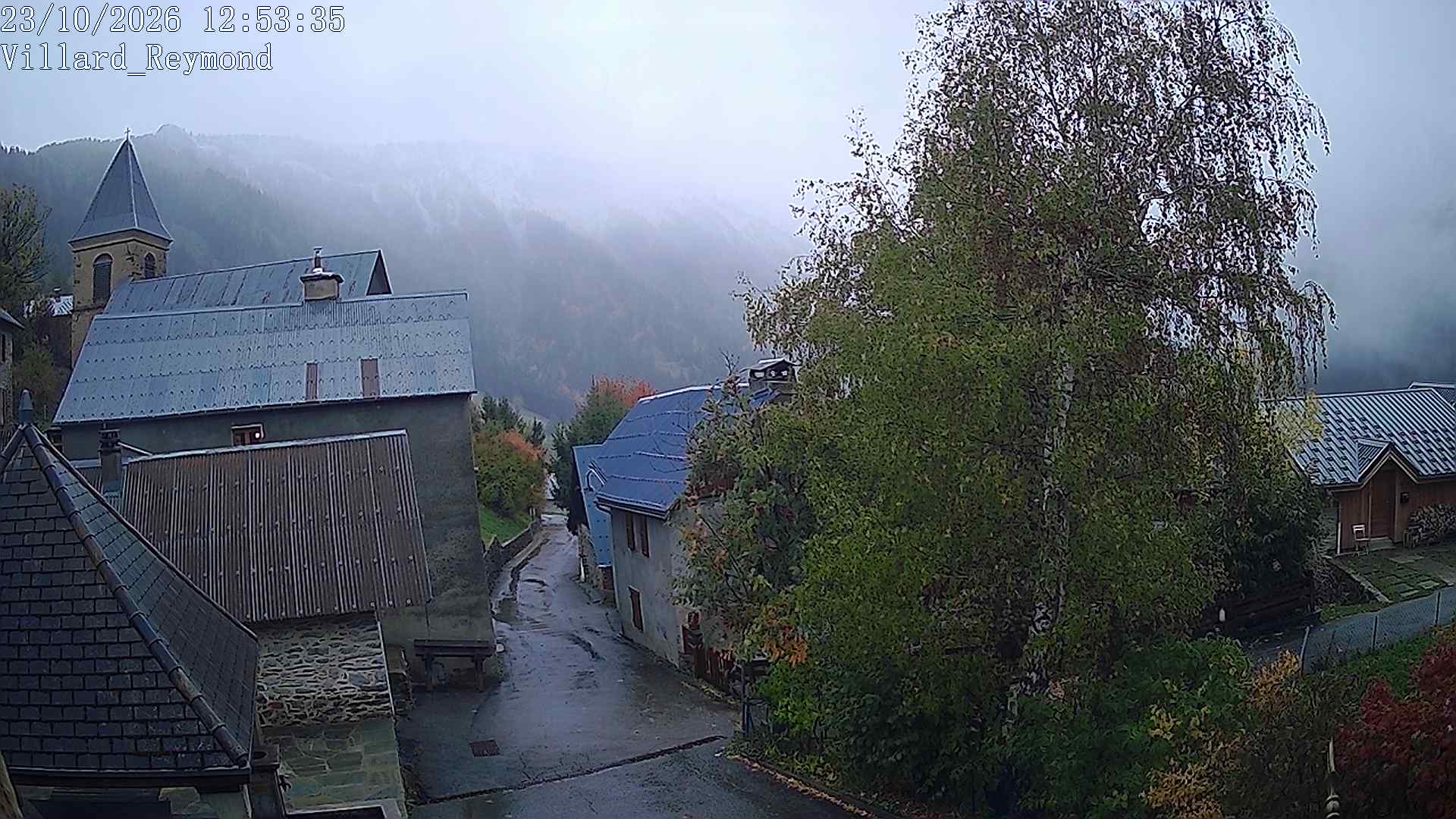 Vue en direct de la webcam de Villard-Reymond, route du col du Solude