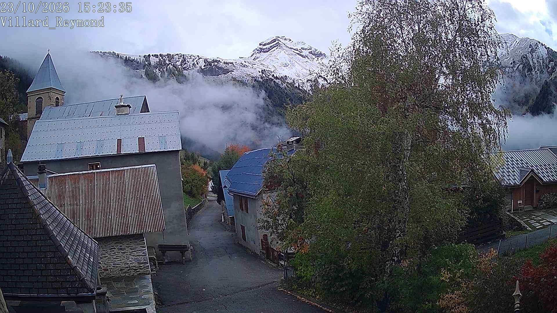 Vue en direct de la webcam de Villard-Reymond, route du col du Solude