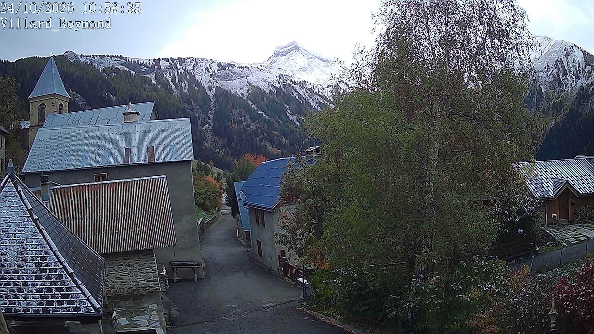 Vue en direct de la webcam de Villard-Reymond, route du col du Solude