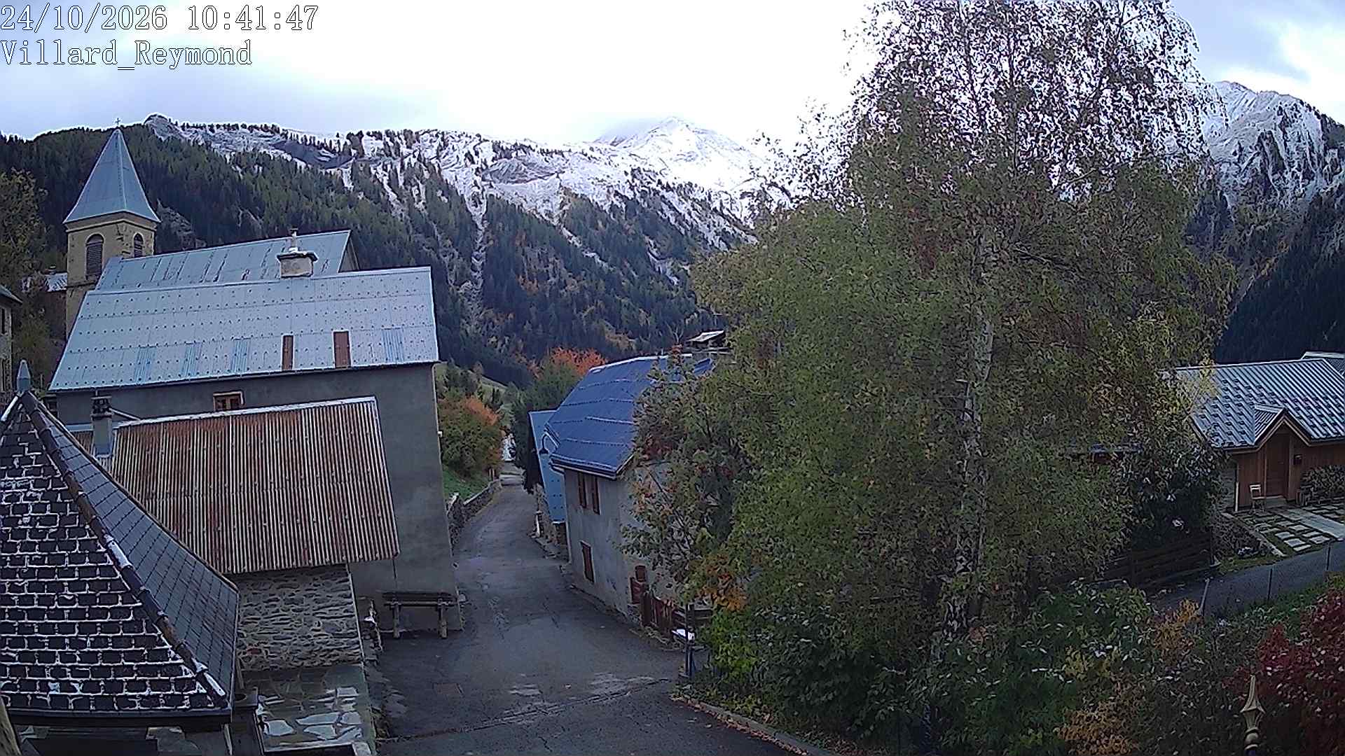 Vue en direct de la webcam de Villard-Reymond, route du col du Solude