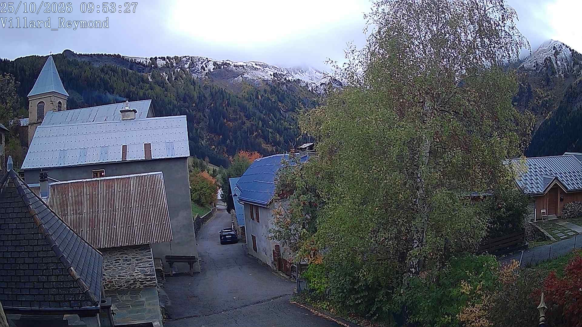 Vue en direct de la webcam de Villard-Reymond, route du col du Solude