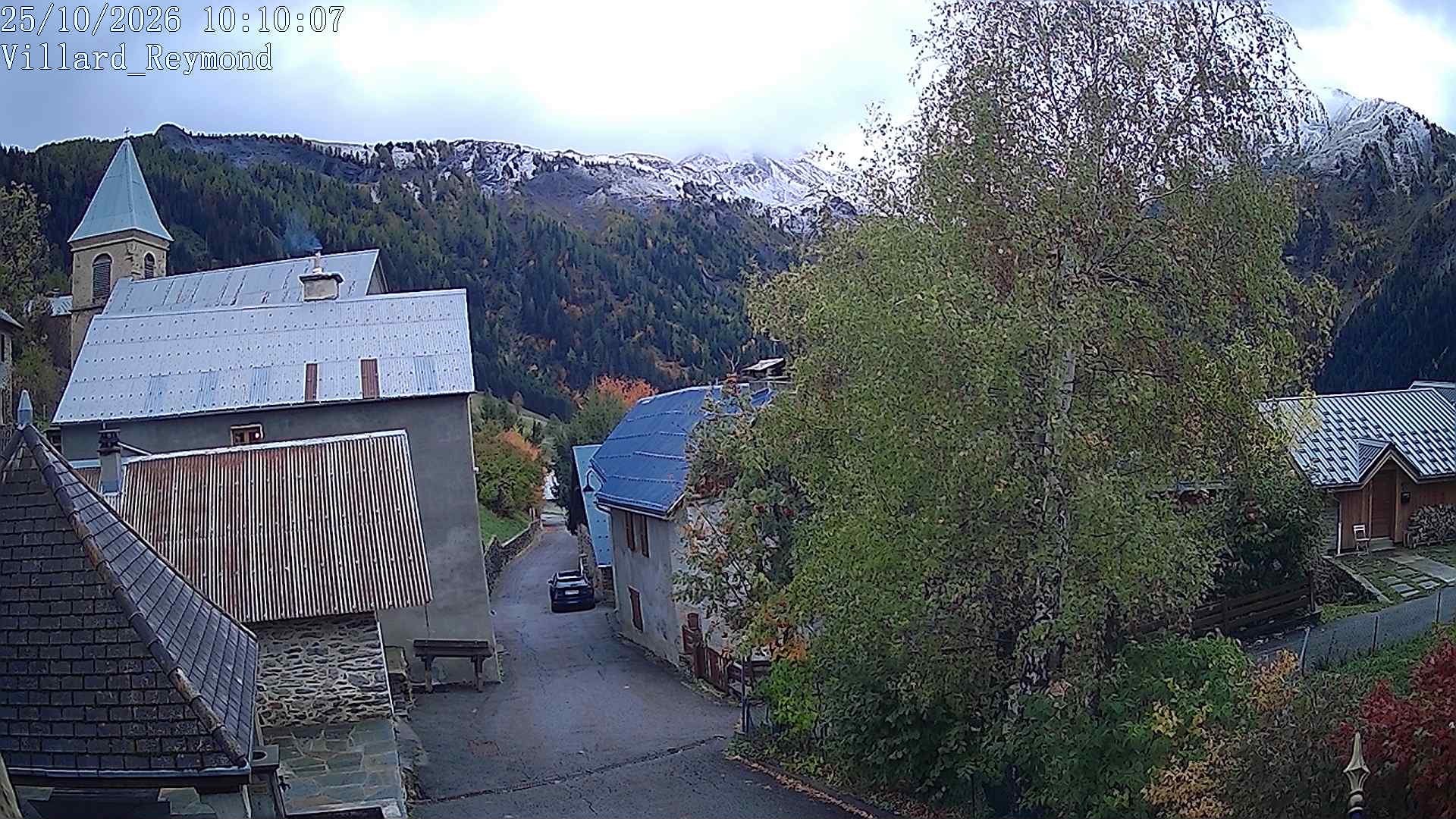 Vue en direct de la webcam de Villard-Reymond, route du col du Solude