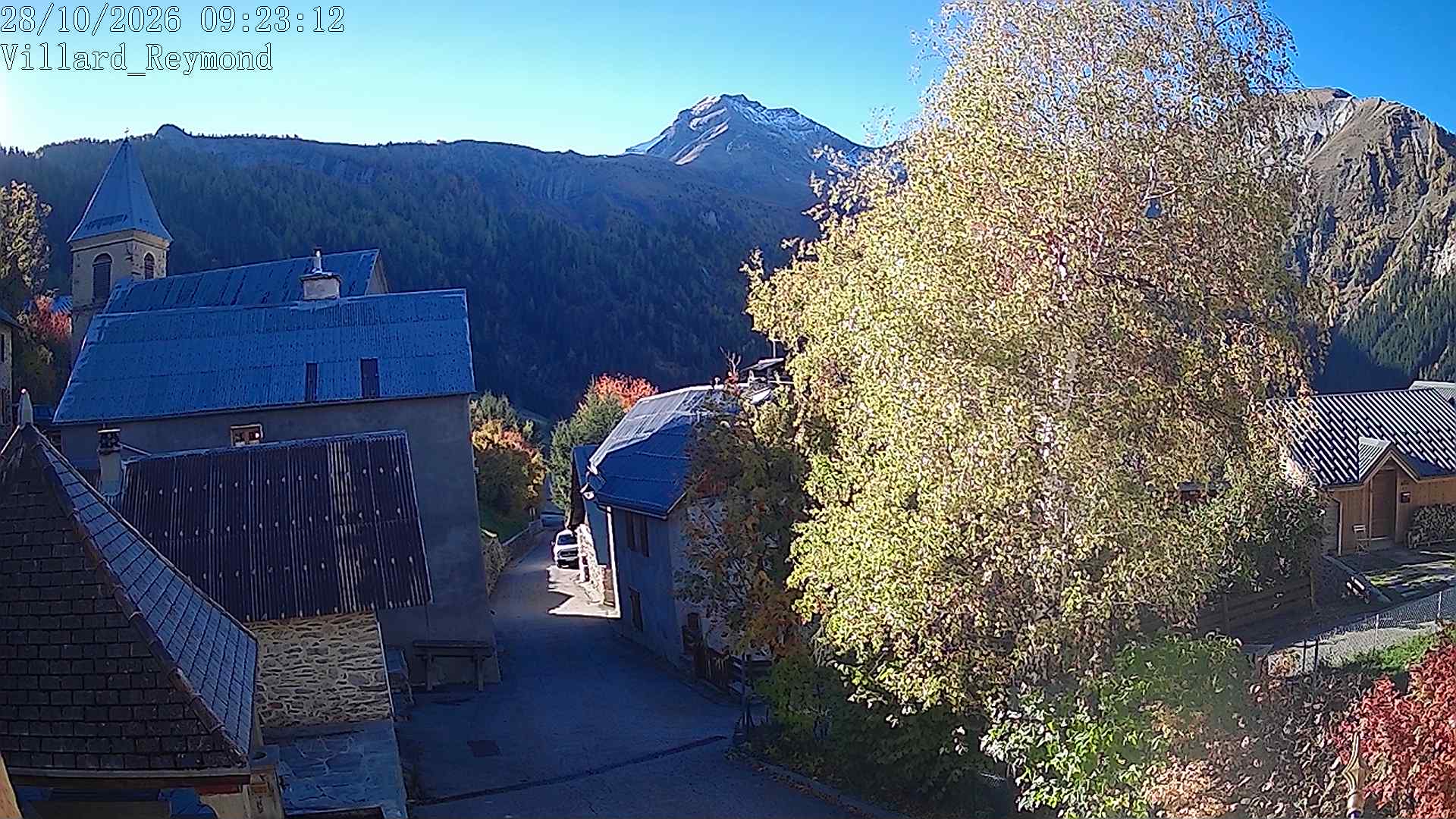 Vue en direct de la webcam de Villard-Reymond, route du col du Solude