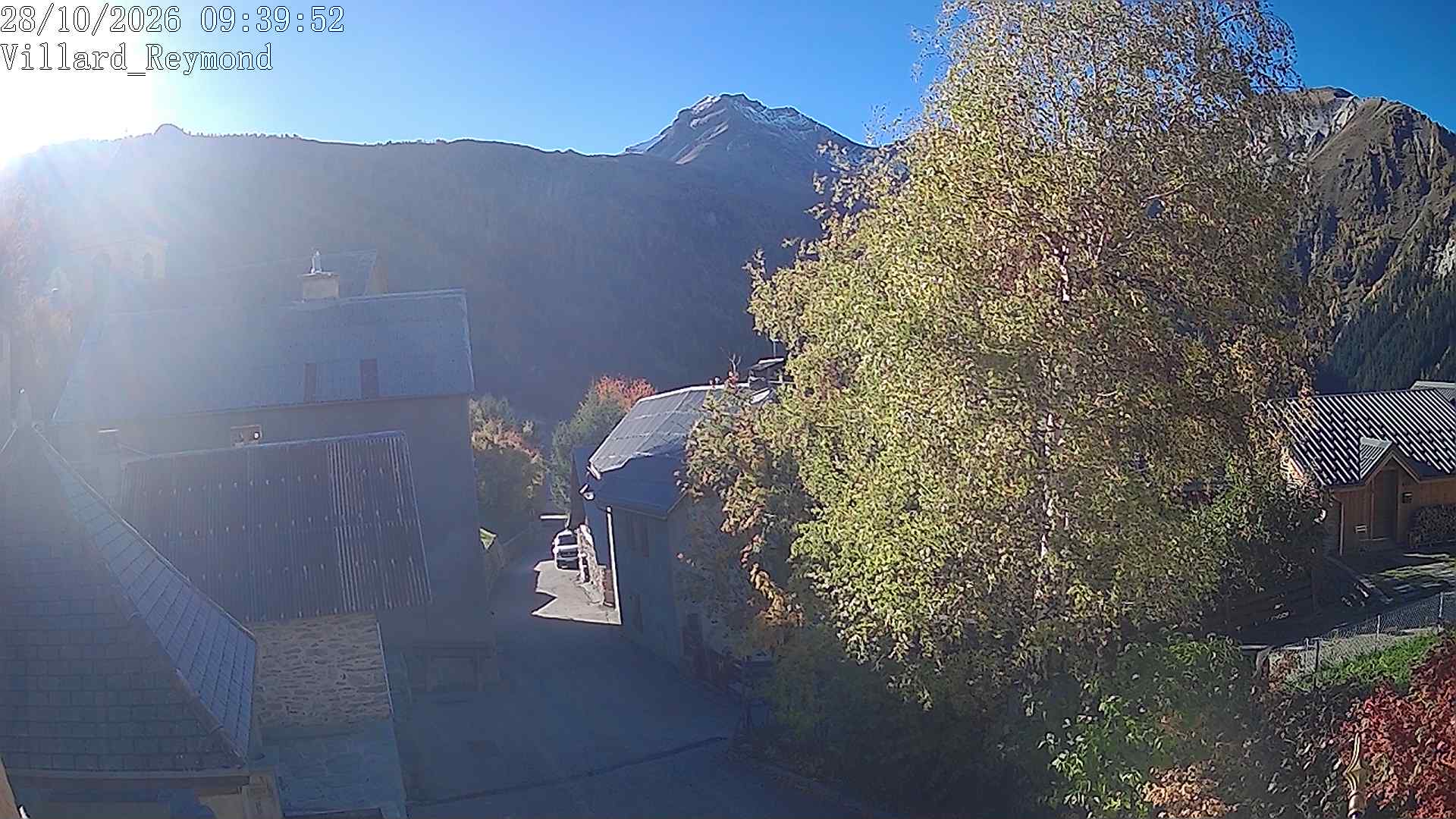 Vue en direct de la webcam de Villard-Reymond, route du col du Solude