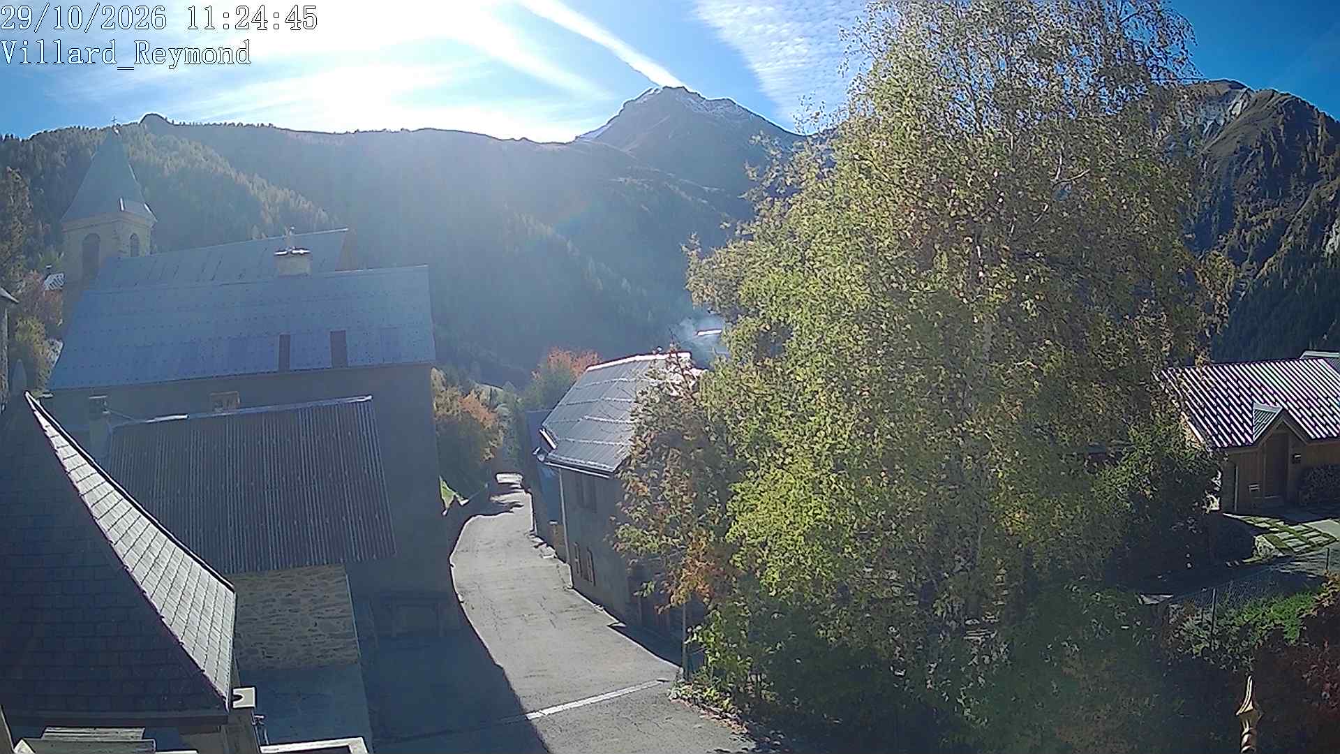 Vue en direct de la webcam de Villard-Reymond, route du col du Solude